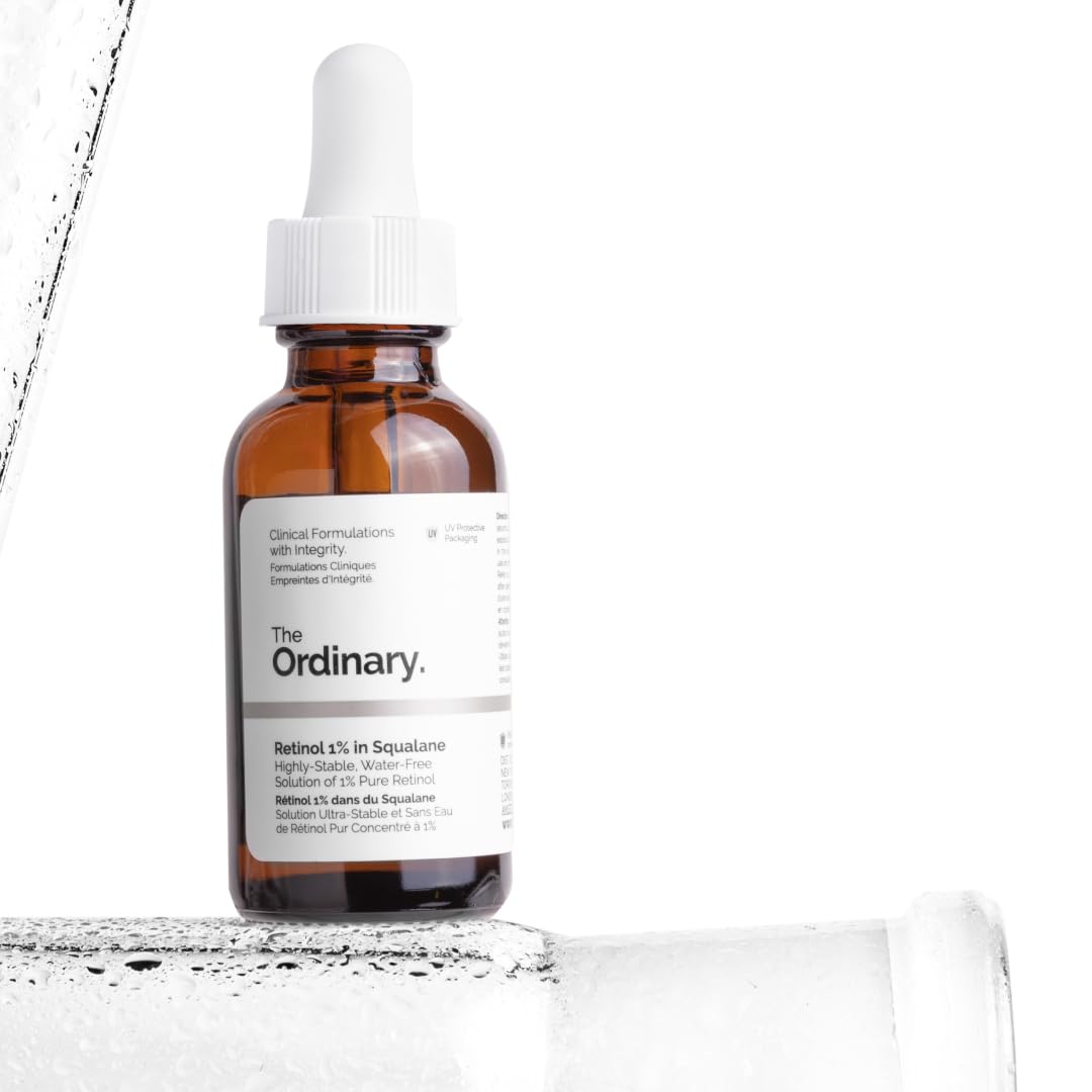 The Ordinary Retinol 1% in Squalane, Retinol en Escualeno, Sérum de retinol de alta concentración para combatir el envejecimiento y suavizar la piel, 30 ml