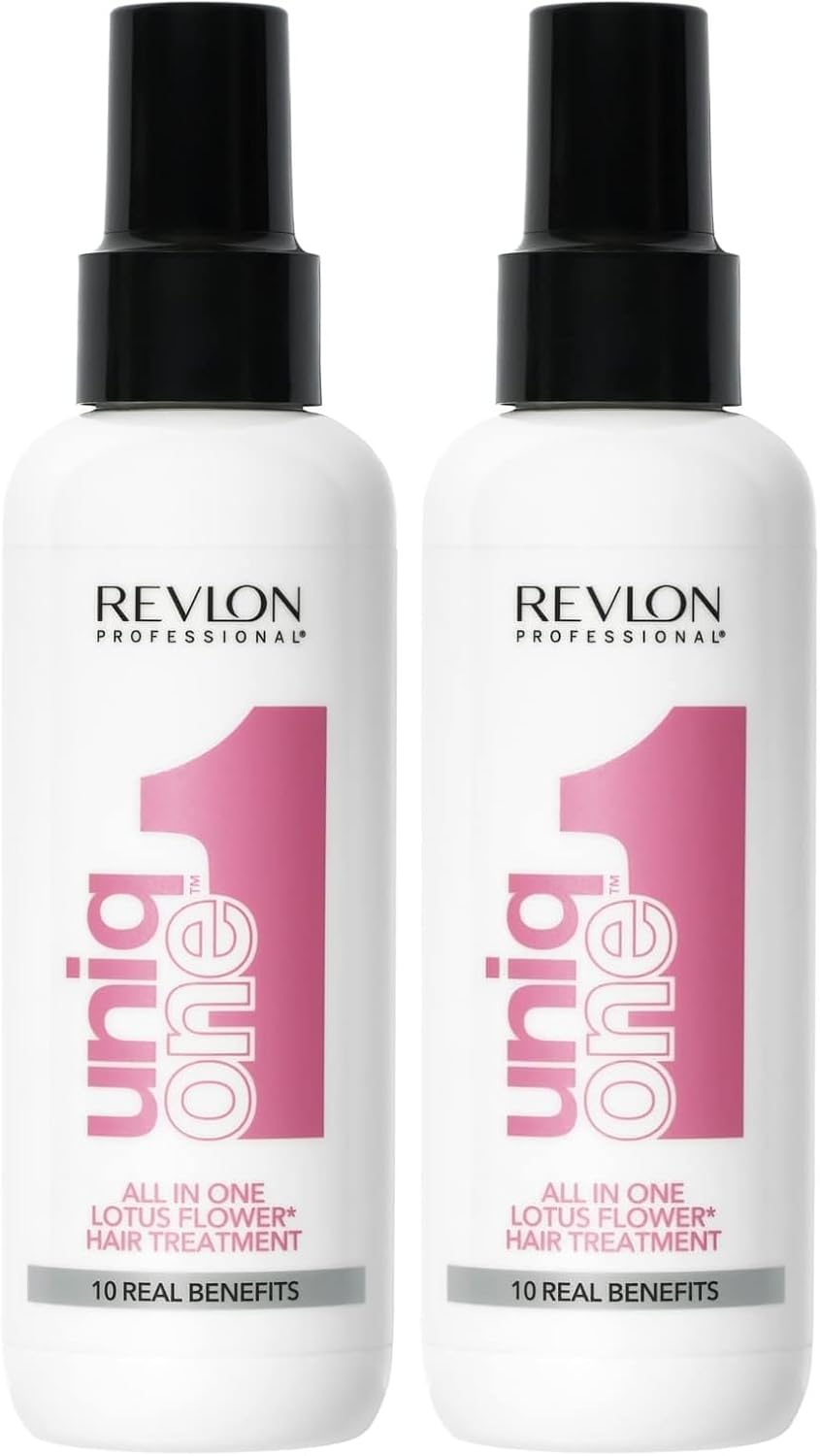 REVLON PROFESSIONAL UniqOne All in One Protector Térmico Pelo, Hidratación Profunda Cabello, Tratamiento en Spray sin Aclarado, Desenredante Pelo Mujer, Fragrancia Classic 150 ml