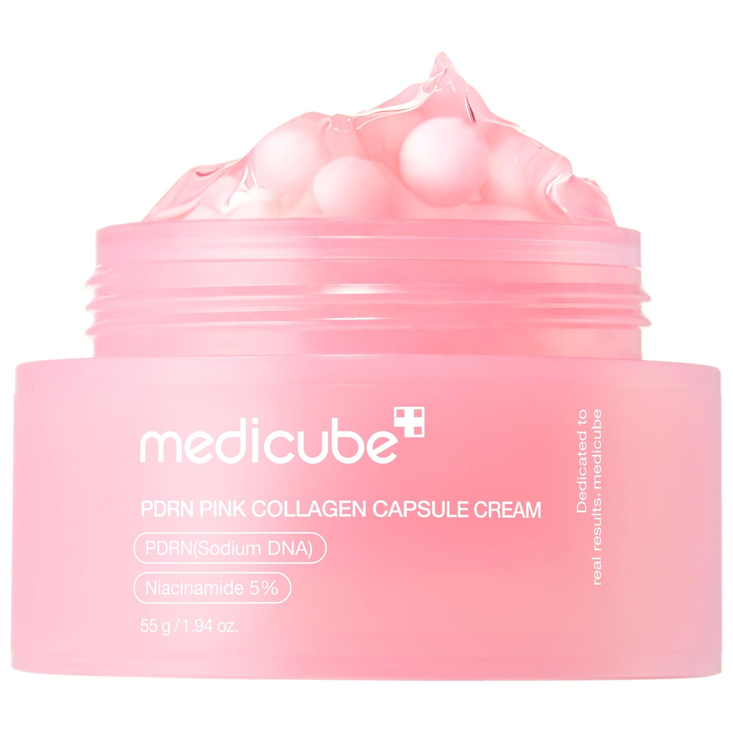 Medicube Capsule Cream with Deep Vitamin C Crema con Cápsulas de Vitamina C, Luminosidad y Piel de Aspecto Más Uniforme, Textura Gel Hidratante, Cosmética Coreana, 55 g