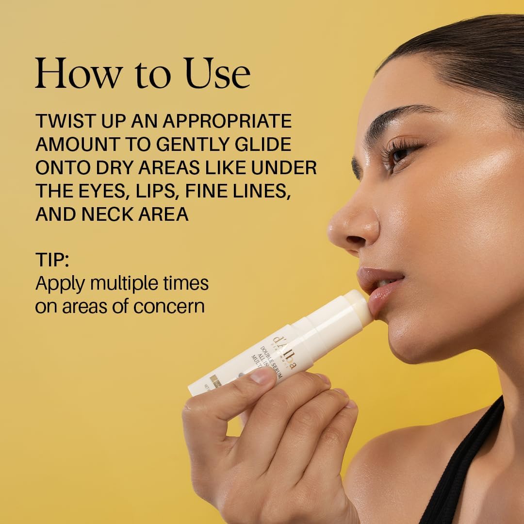d'alba Piedmont Trufa Blanca Double Serum All-in-one Multi Balm Cuidado de la piel vegano, Tratamiento 3 en 1, Bálsamo para arrugas, Skincare coreano