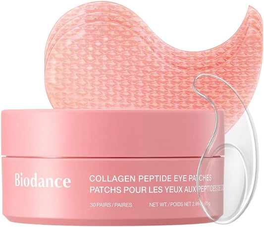 BIODANCE Parches de Ojos con Péptidos de Colágeno, Antiarrugas para Líneas de Expresión y Bolsas, Contorno de Ojos, Cuidado de la Piel Coreano (60 uds)