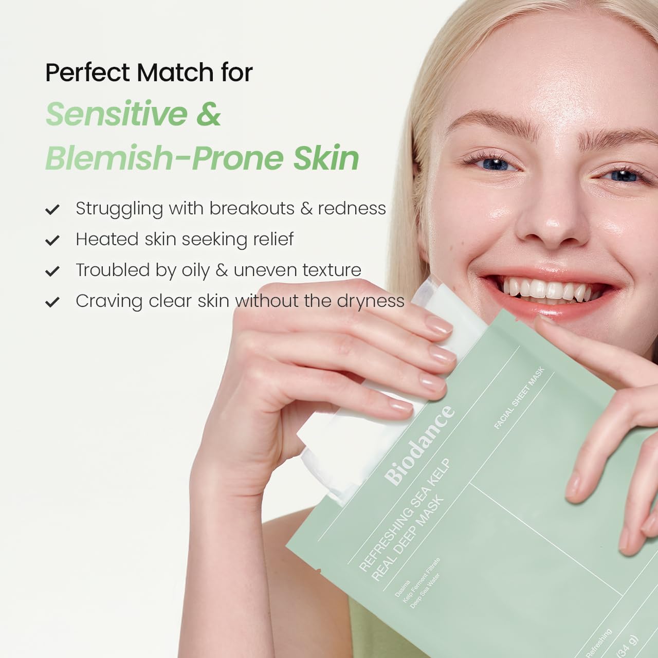 BIODANCE Bio-Collagen Real Deep Mask - Mascarilla Nocturna Hidratante, Minimiza Poros y Mejora la Elasticidad - Mascarilla Facial de Hidratación Profunda con Colágeno - 34g x 4 Unidades