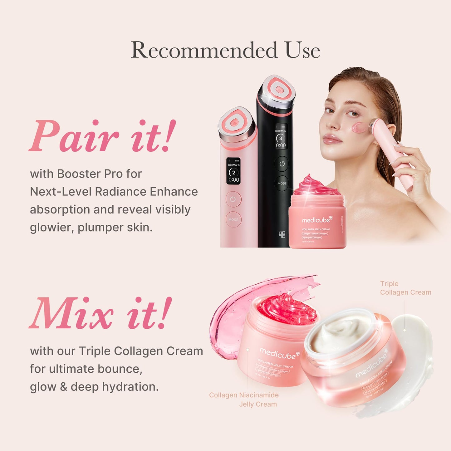 Medicube Collagen Jelly Cream Crema Facial con Colágeno Hidrolizado, Hidratación y Glow 24 Horas, Piel Más Rellena y Firme, 50 ml