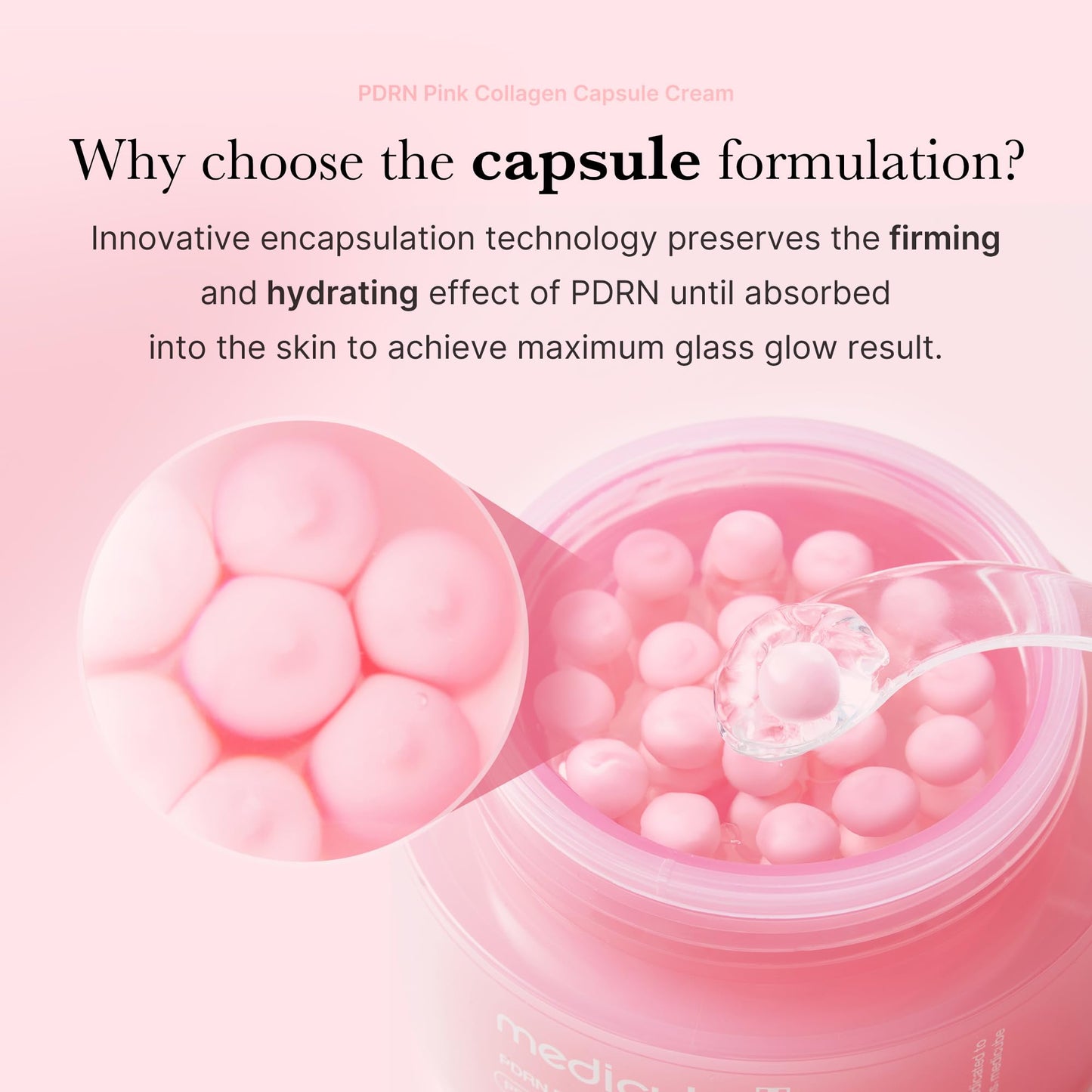 Medicube Capsule Cream with Deep Vitamin C Crema con Cápsulas de Vitamina C, Luminosidad y Piel de Aspecto Más Uniforme, Textura Gel Hidratante, Cosmética Coreana, 55 g