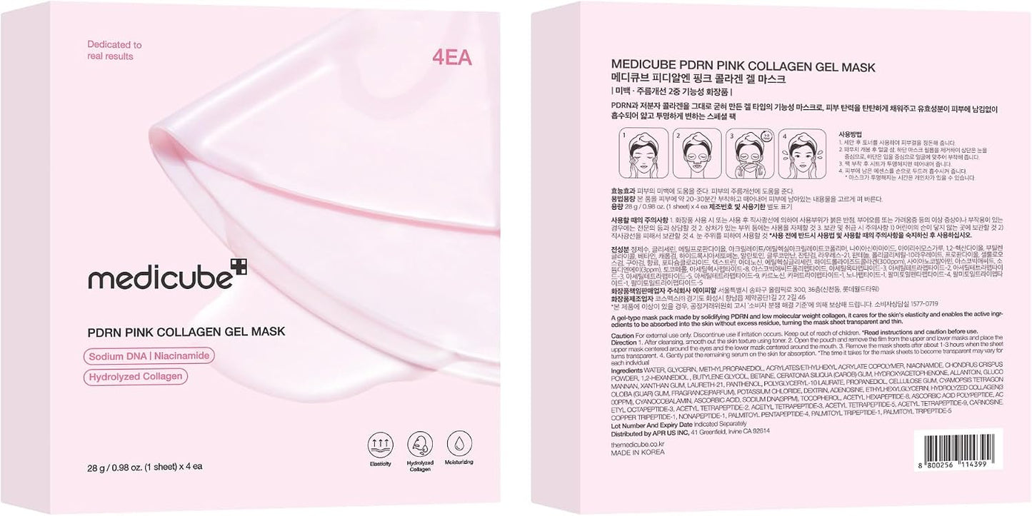 Medicube Jelly Gel Mask with Salmon DNA PDRN Pink Collagen