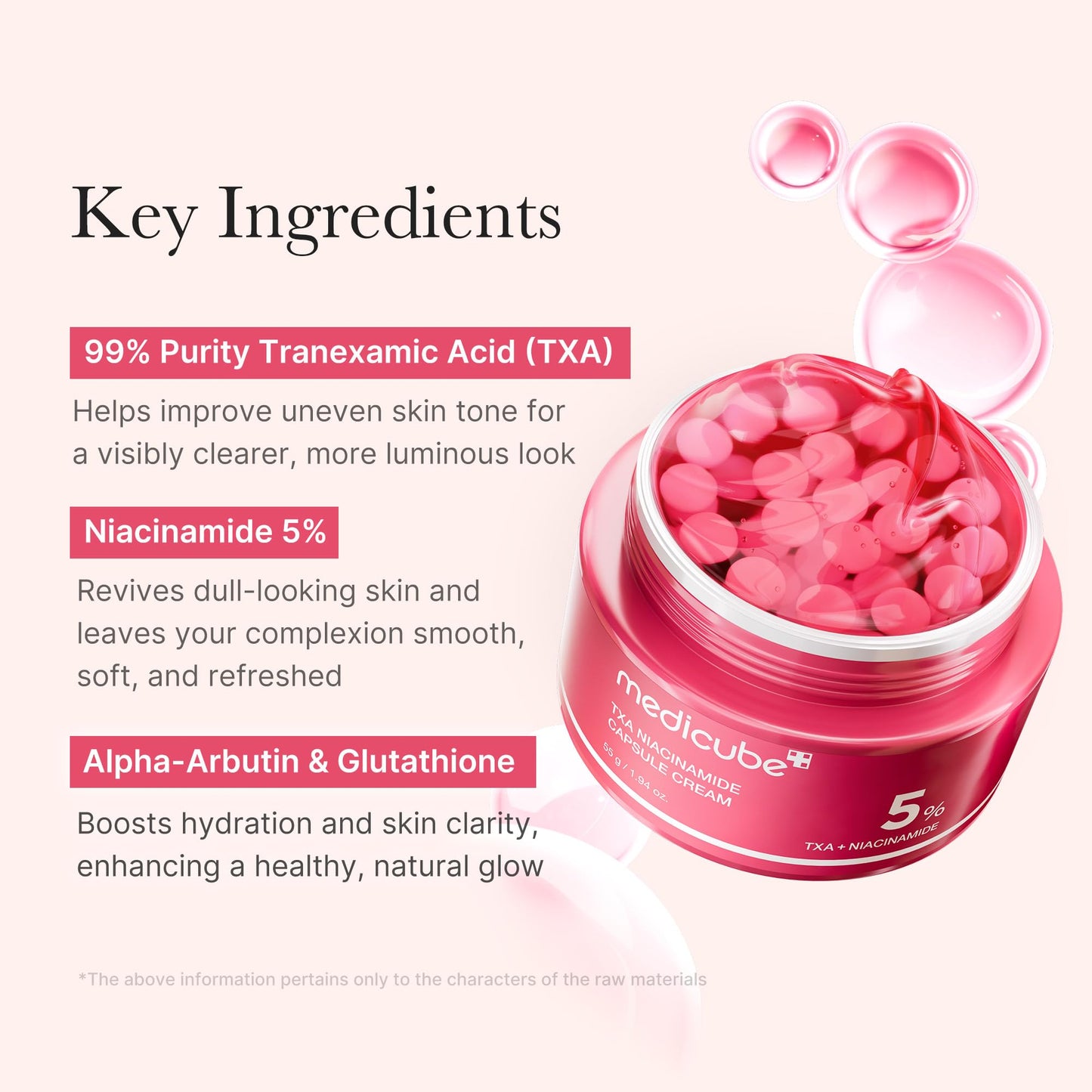 Medicube Capsule Cream with Deep Vitamin C Crema con Cápsulas de Vitamina C, Luminosidad y Piel de Aspecto Más Uniforme, Textura Gel Hidratante, Cosmética Coreana, 55 g