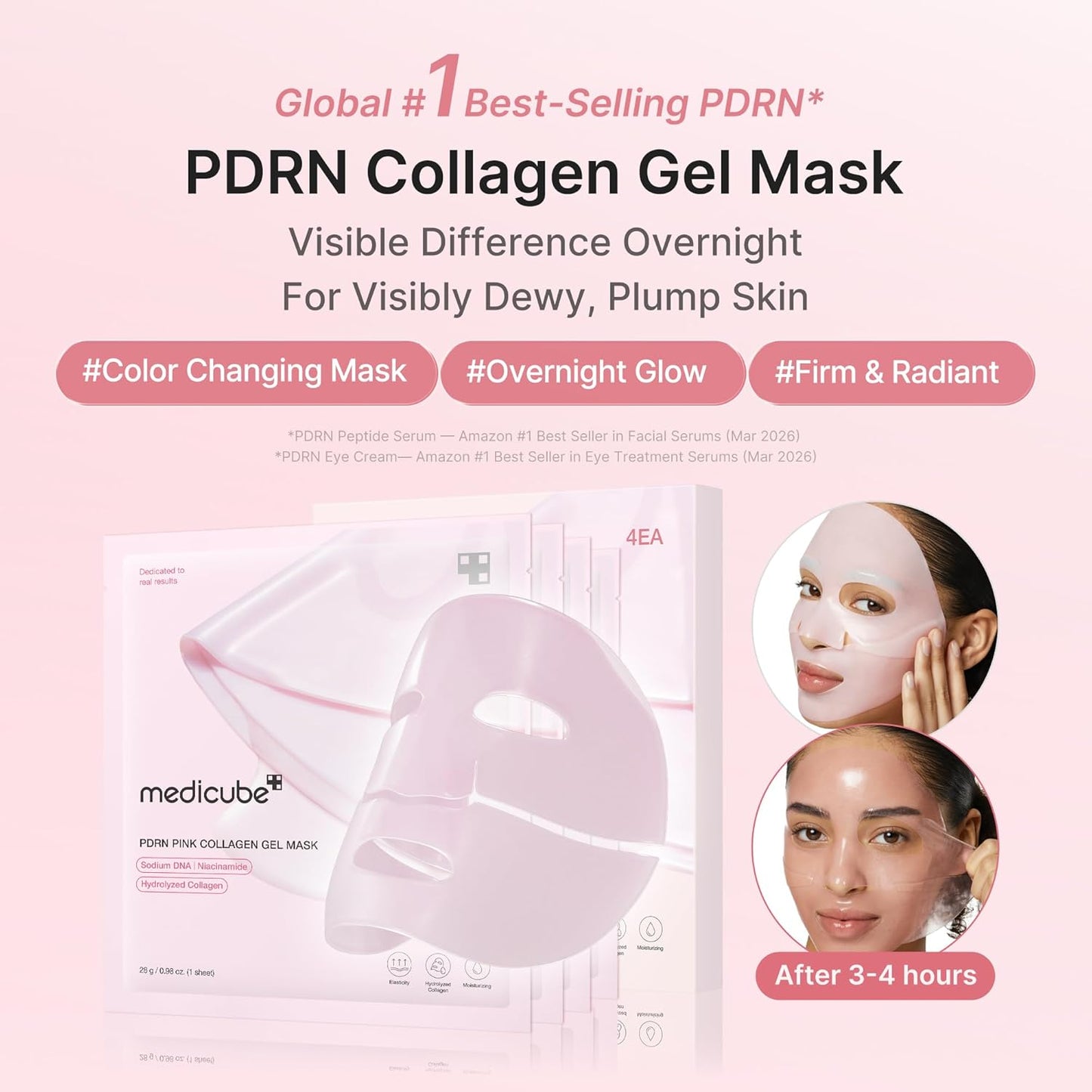 Medicube Jelly Gel Mask with Salmon DNA PDRN Pink Collagen