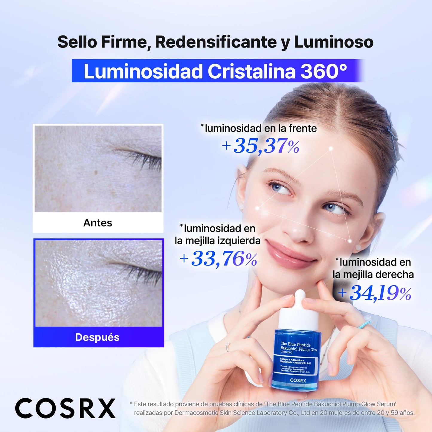 COSRX Tónico Sérum de 6X Peptidos Collagen Booster, Niacinamida y Ácido Hialurónico, Esencia Facial Potenciadora de Renovación Cutánea, para Todo Tipo de Piel, Libre de Parabenos, Korean Skincare