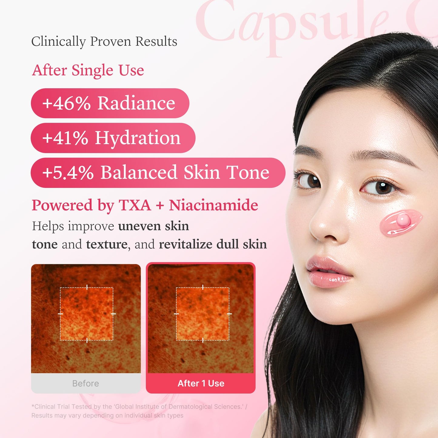 Medicube Capsule Cream with Deep Vitamin C Crema con Cápsulas de Vitamina C, Luminosidad y Piel de Aspecto Más Uniforme, Textura Gel Hidratante, Cosmética Coreana, 55 g