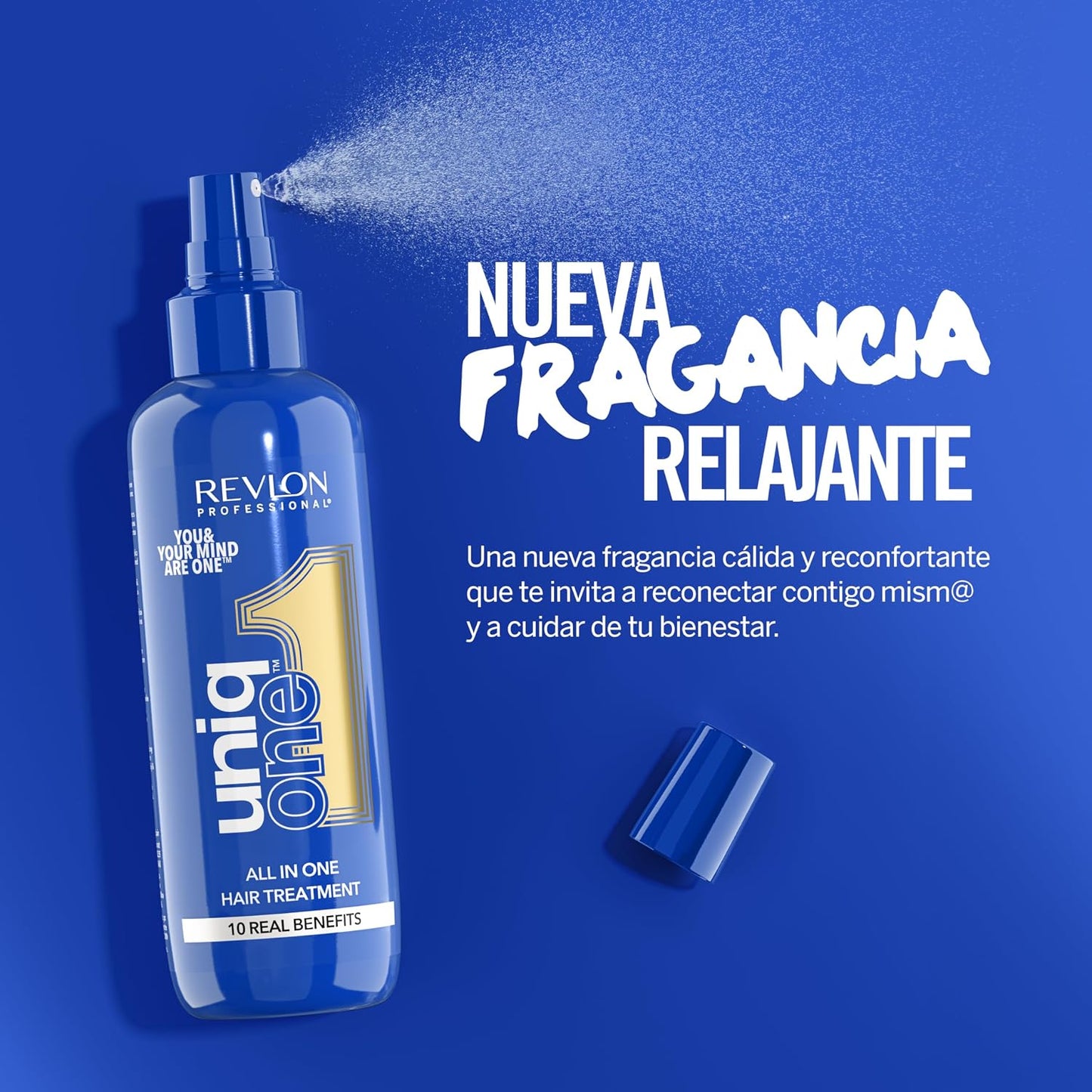 REVLON PROFESSIONAL UniqOne All in One Protector Térmico Pelo, Hidratación Profunda Cabello, Tratamiento en Spray sin Aclarado, Desenredante Pelo Mujer, Fragrancia Classic 150 ml