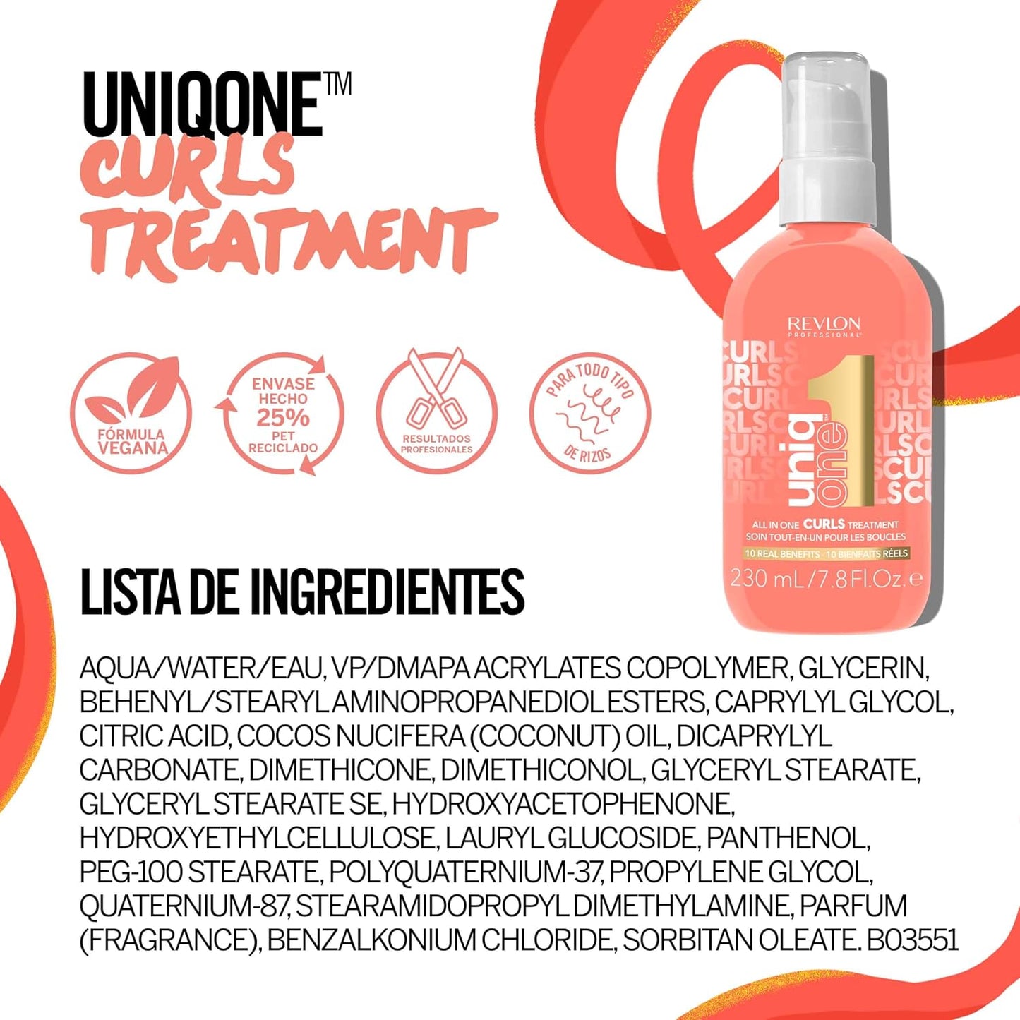REVLON PROFESSIONAL UniqOne All in One Protector Térmico Pelo, Hidratación Profunda Cabello, Tratamiento en Spray sin Aclarado, Desenredante Pelo Mujer, Fragrancia Classic 150 ml
