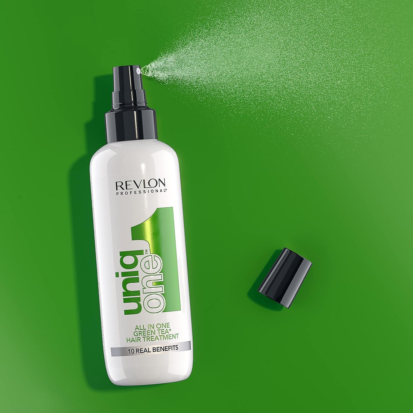 REVLON PROFESSIONAL UniqOne All in One Protector Térmico Pelo, Hidratación Profunda Cabello, Tratamiento en Spray sin Aclarado, Desenredante Pelo Mujer, Fragrancia Classic 150 ml