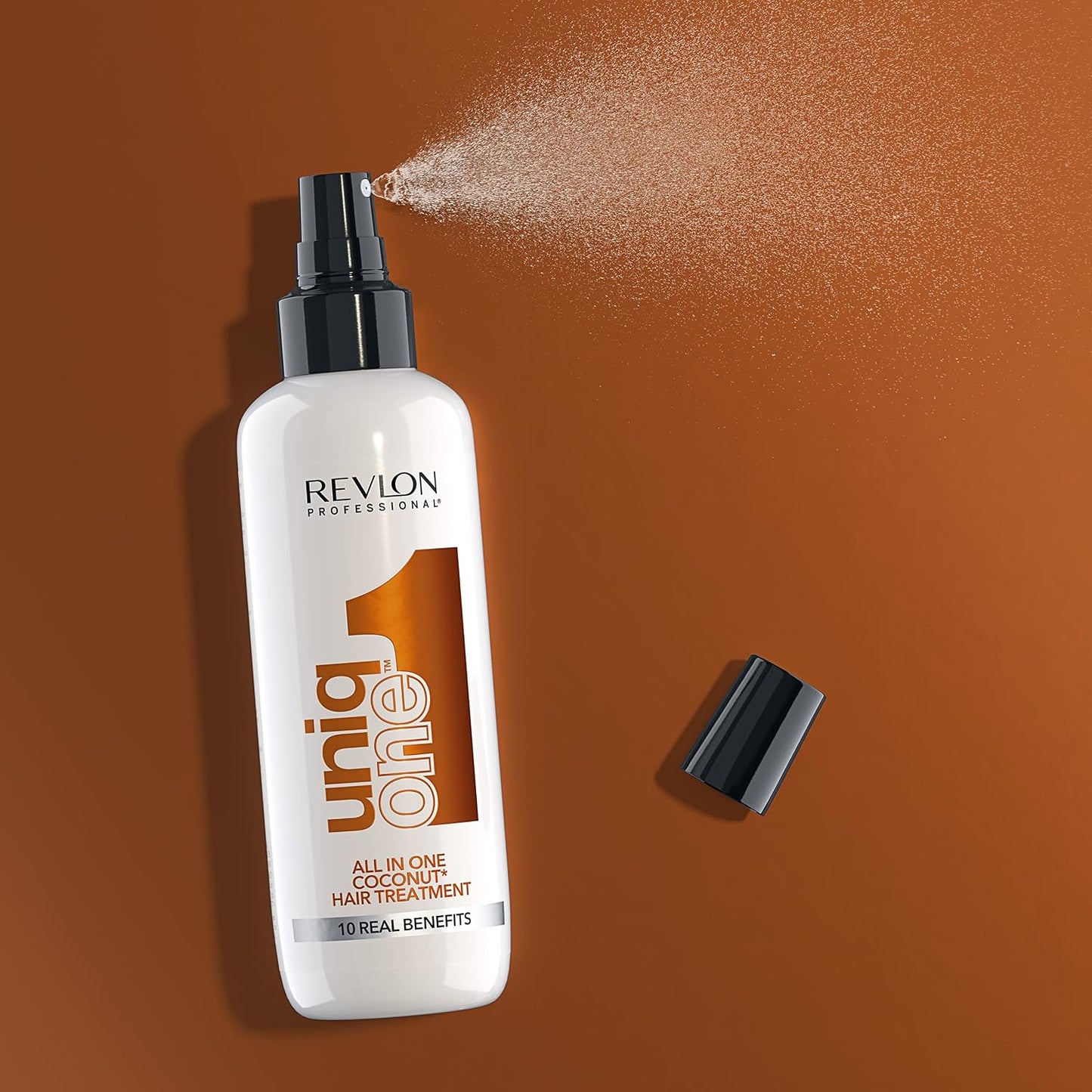 REVLON PROFESSIONAL UniqOne All in One Protector Térmico Pelo, Hidratación Profunda Cabello, Tratamiento en Spray sin Aclarado, Desenredante Pelo Mujer, Fragrancia Classic 150 ml