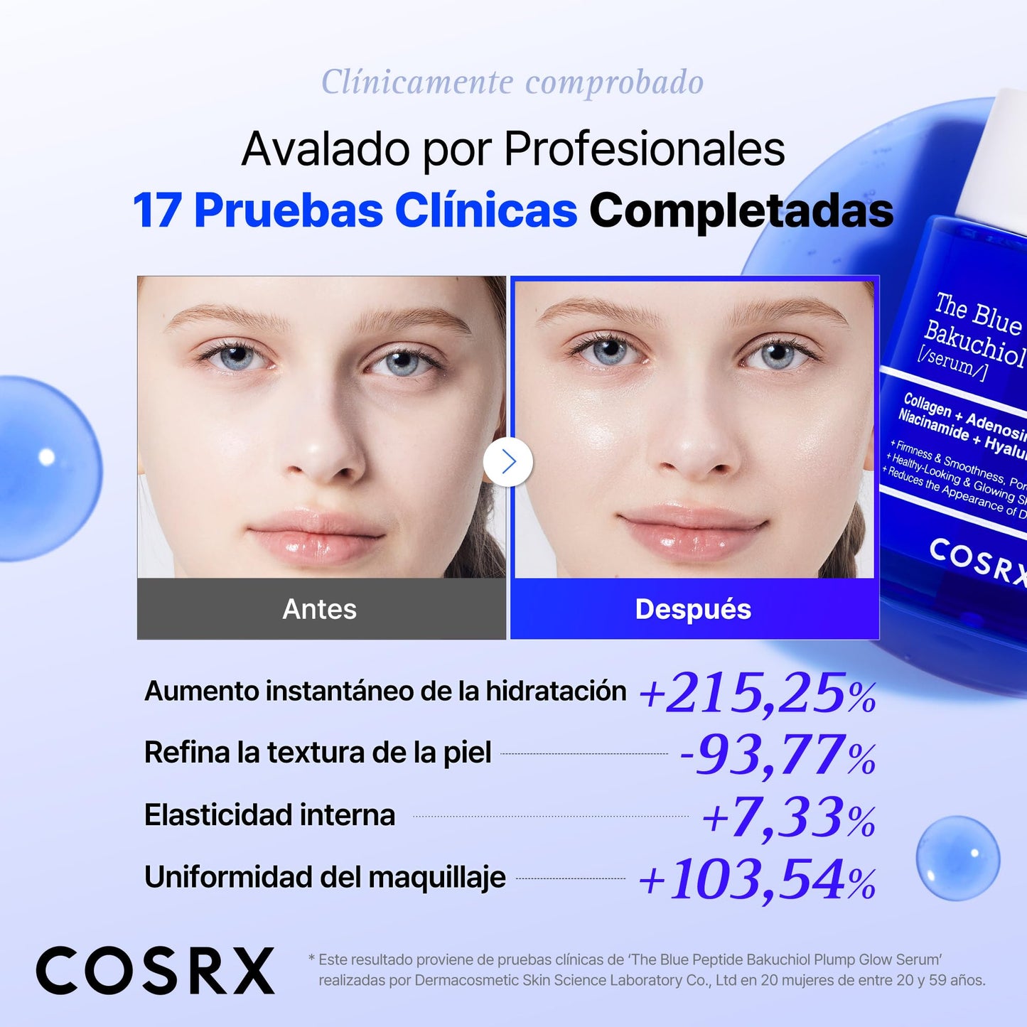 COSRX Tónico Sérum de 6X Peptidos Collagen Booster, Niacinamida y Ácido Hialurónico, Esencia Facial Potenciadora de Renovación Cutánea, para Todo Tipo de Piel, Libre de Parabenos, Korean Skincare