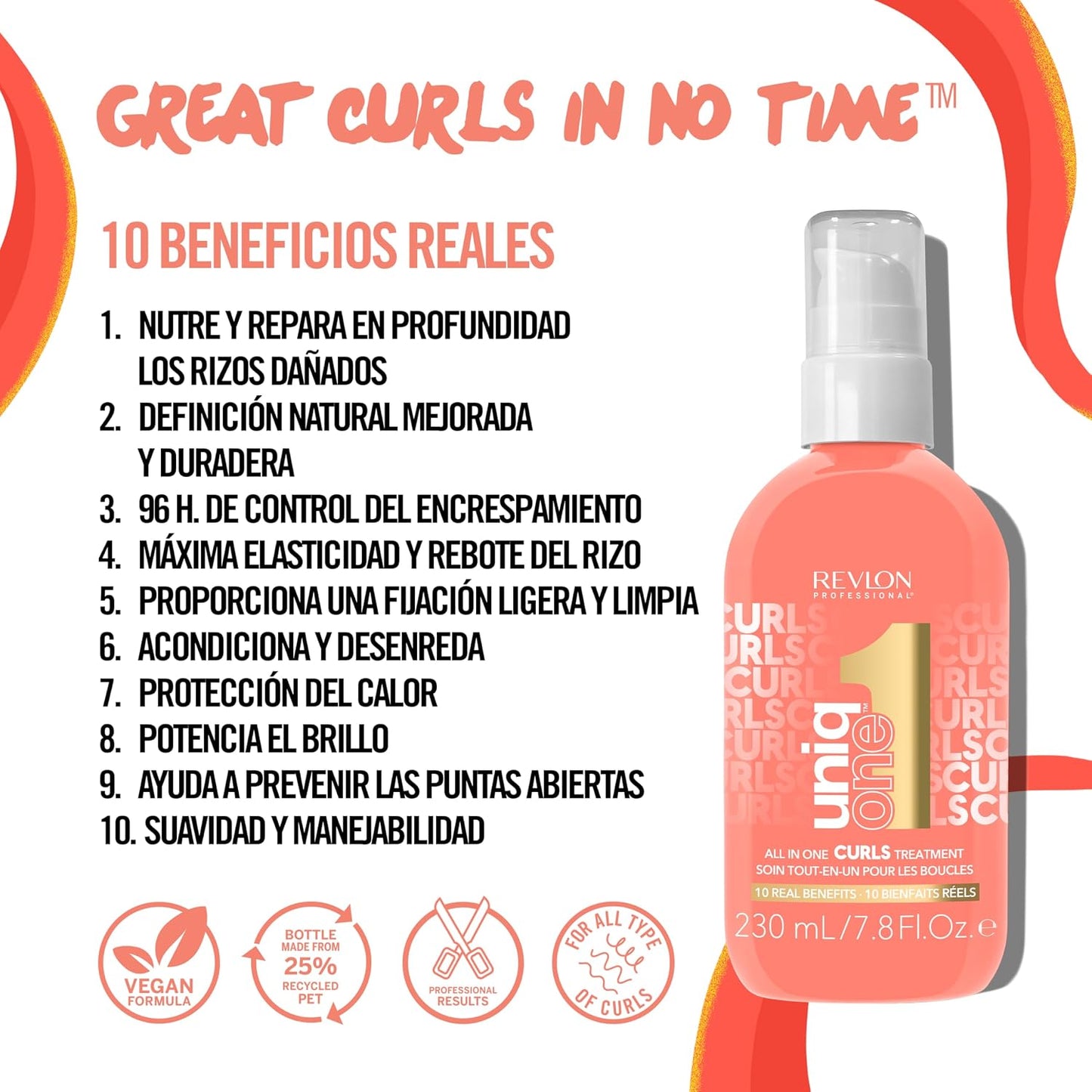 REVLON PROFESSIONAL UniqOne All in One Protector Térmico Pelo, Hidratación Profunda Cabello, Tratamiento en Spray sin Aclarado, Desenredante Pelo Mujer, Fragrancia Classic 150 ml